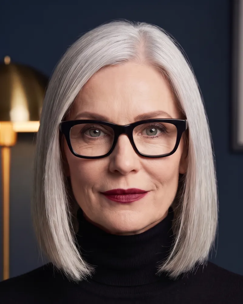 Portrait of Celeste Marlowe in a black turtleneck